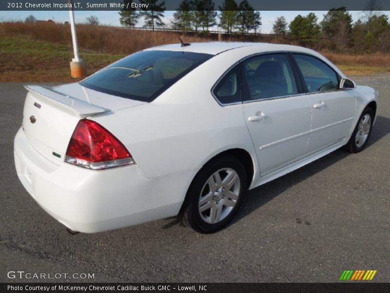 Summit White / Ebony 2012 Chevrolet Impala LT