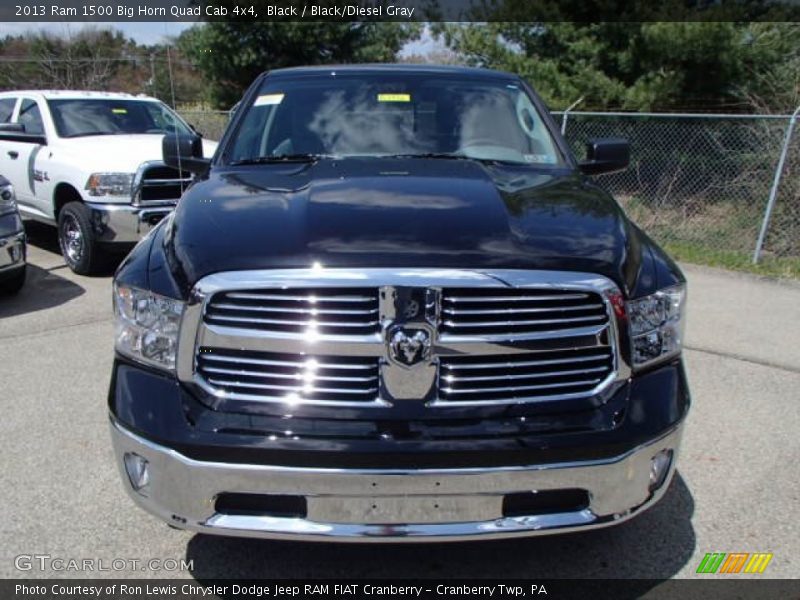 Black / Black/Diesel Gray 2013 Ram 1500 Big Horn Quad Cab 4x4