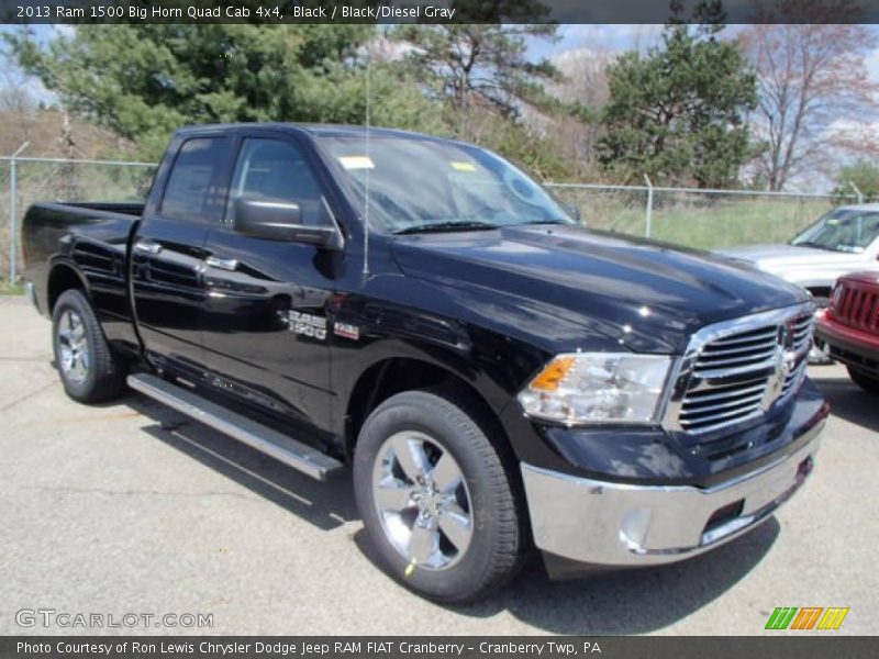 Black / Black/Diesel Gray 2013 Ram 1500 Big Horn Quad Cab 4x4