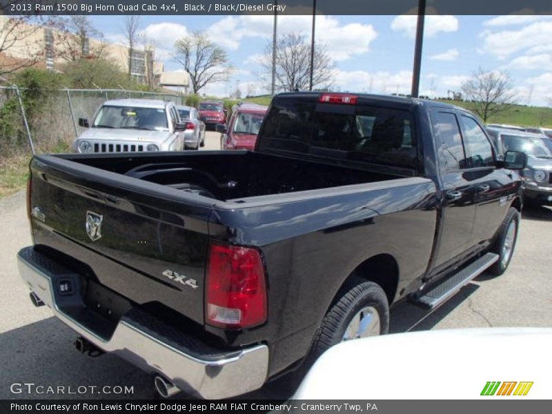 Black / Black/Diesel Gray 2013 Ram 1500 Big Horn Quad Cab 4x4