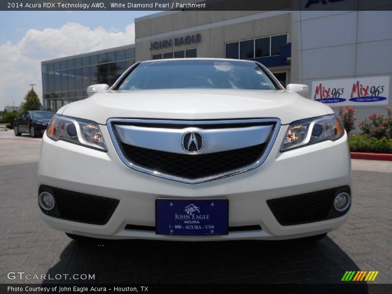 White Diamond Pearl / Parchment 2014 Acura RDX Technology AWD