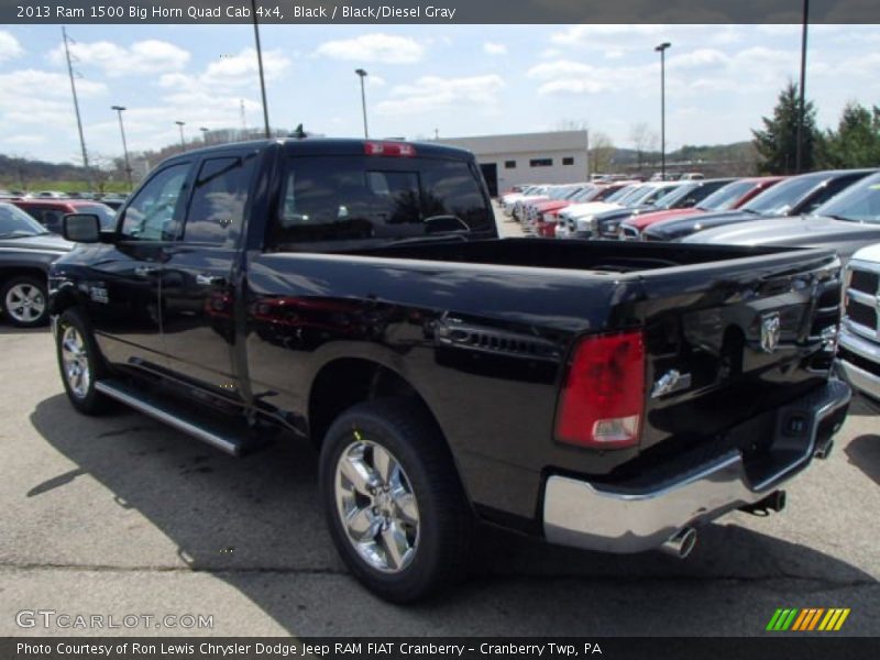 Black / Black/Diesel Gray 2013 Ram 1500 Big Horn Quad Cab 4x4