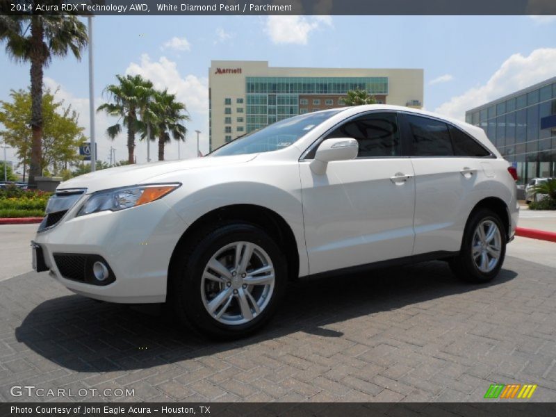 White Diamond Pearl / Parchment 2014 Acura RDX Technology AWD