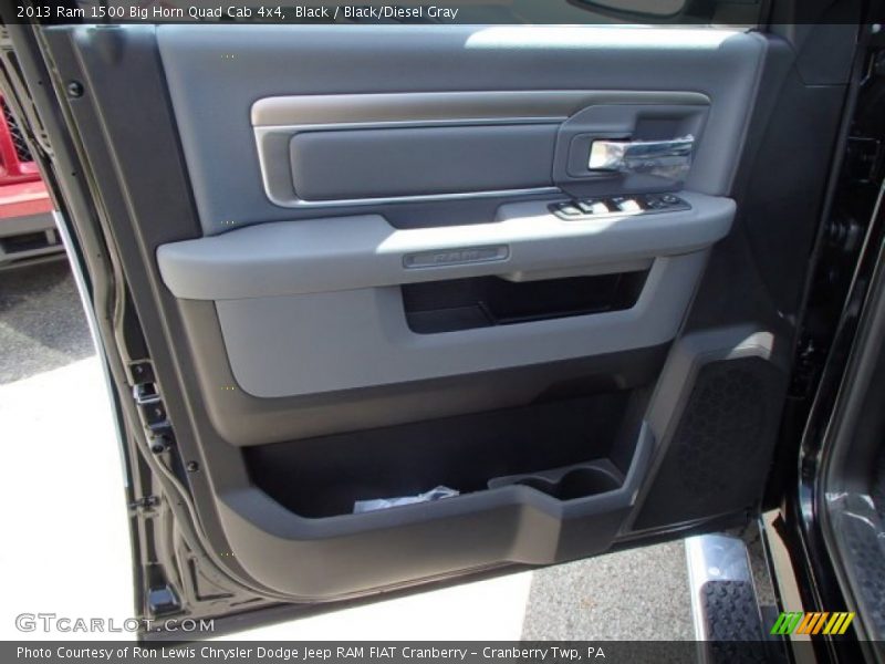 Black / Black/Diesel Gray 2013 Ram 1500 Big Horn Quad Cab 4x4