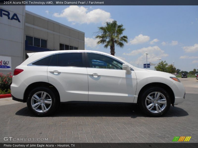 White Diamond Pearl / Parchment 2014 Acura RDX Technology AWD