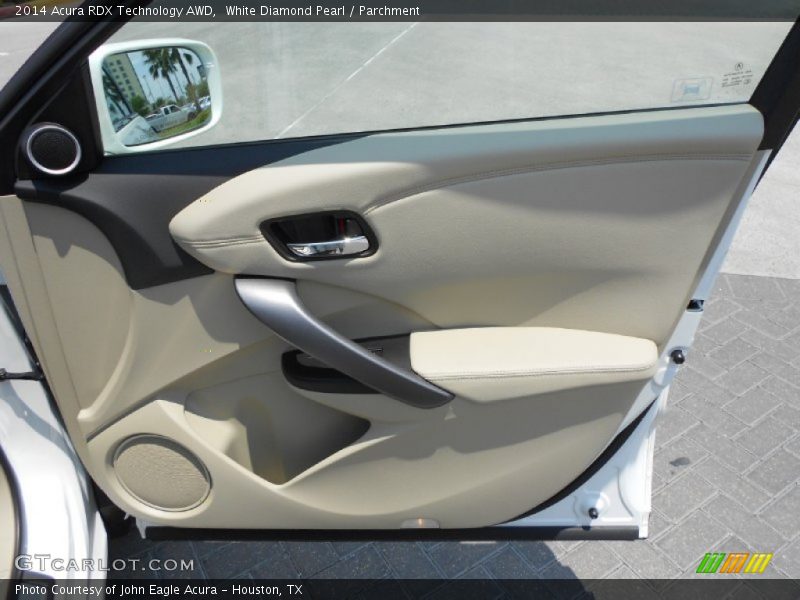 White Diamond Pearl / Parchment 2014 Acura RDX Technology AWD