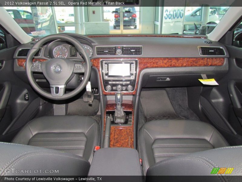Opera Red Metallic / Titan Black 2012 Volkswagen Passat 2.5L SEL
