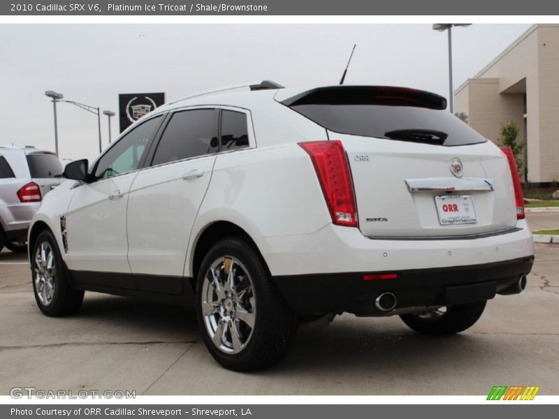 Platinum Ice Tricoat / Shale/Brownstone 2010 Cadillac SRX V6