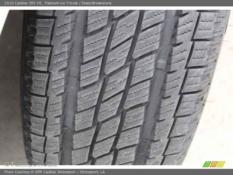 Platinum Ice Tricoat / Shale/Brownstone 2010 Cadillac SRX V6