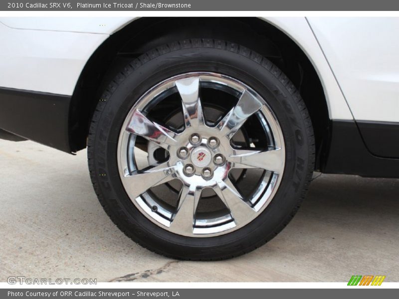 Platinum Ice Tricoat / Shale/Brownstone 2010 Cadillac SRX V6