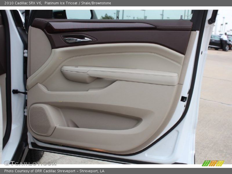 Platinum Ice Tricoat / Shale/Brownstone 2010 Cadillac SRX V6