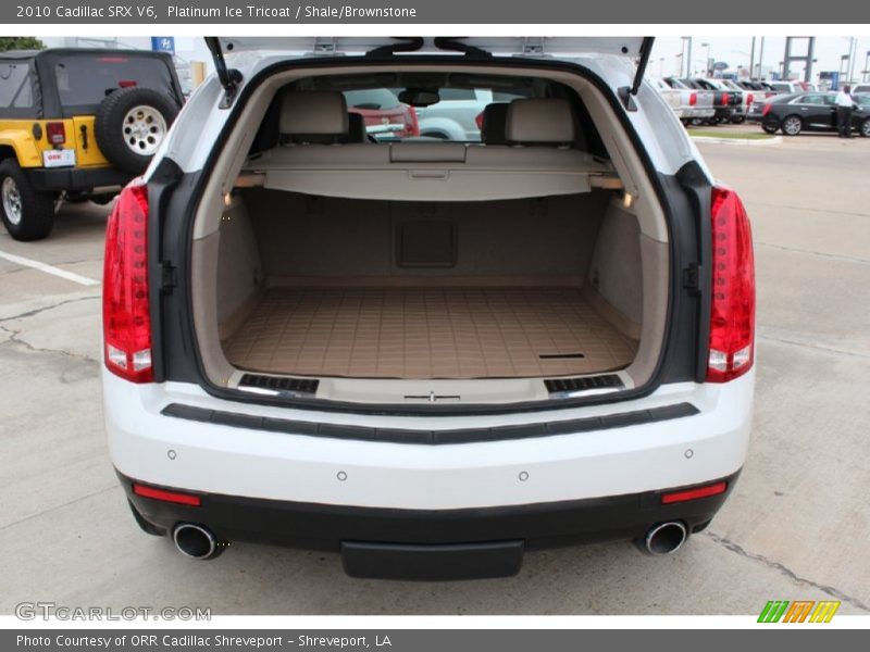 Platinum Ice Tricoat / Shale/Brownstone 2010 Cadillac SRX V6