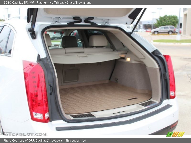 Platinum Ice Tricoat / Shale/Brownstone 2010 Cadillac SRX V6