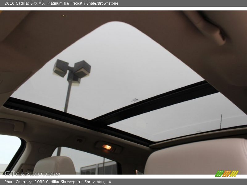 Platinum Ice Tricoat / Shale/Brownstone 2010 Cadillac SRX V6