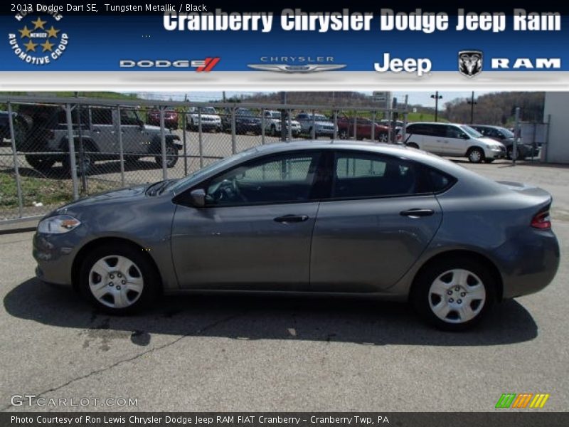 Tungsten Metallic / Black 2013 Dodge Dart SE