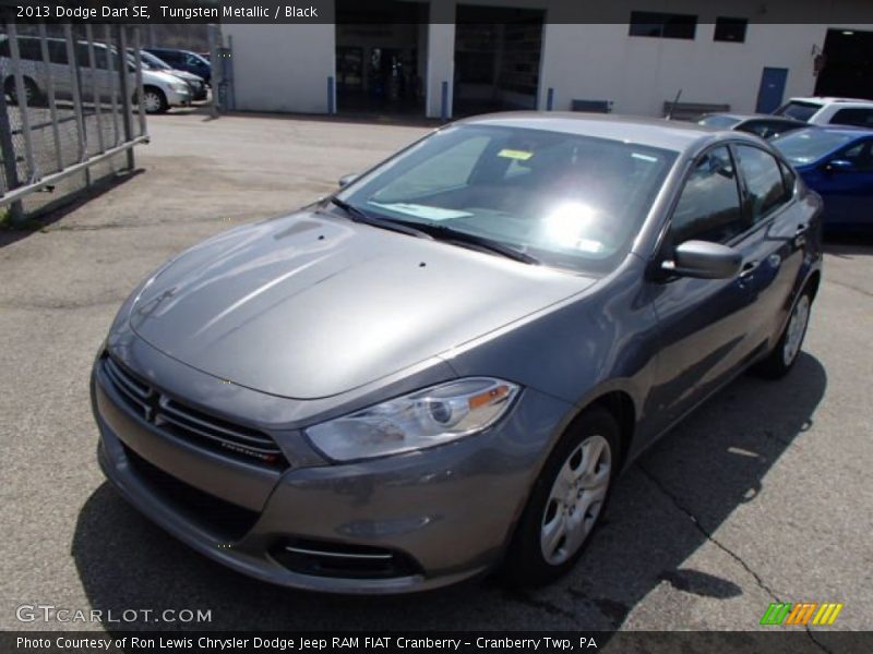 Tungsten Metallic / Black 2013 Dodge Dart SE