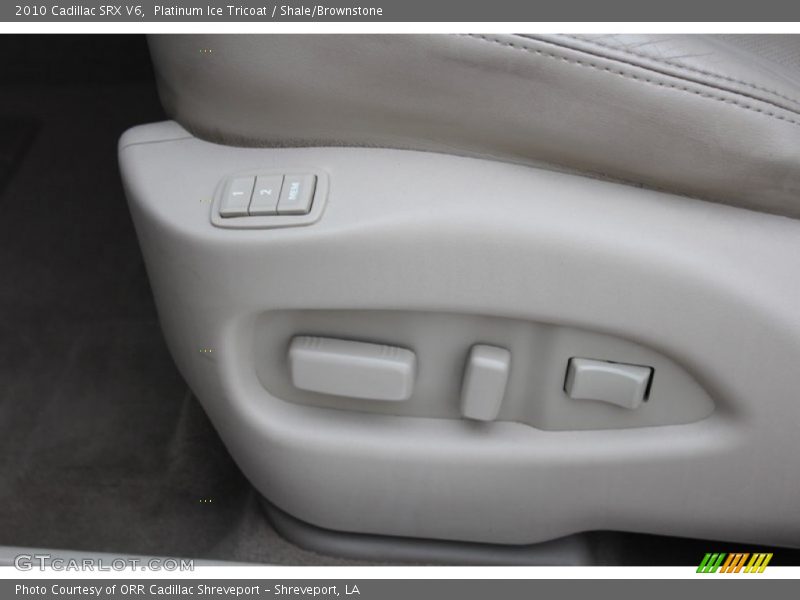 Platinum Ice Tricoat / Shale/Brownstone 2010 Cadillac SRX V6