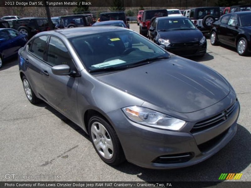 Tungsten Metallic / Black 2013 Dodge Dart SE