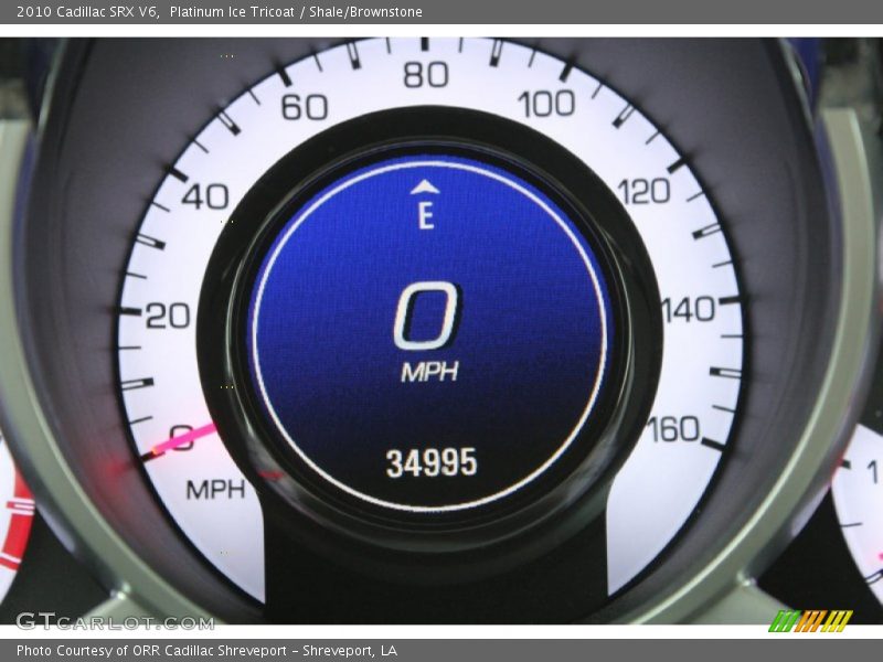 Platinum Ice Tricoat / Shale/Brownstone 2010 Cadillac SRX V6