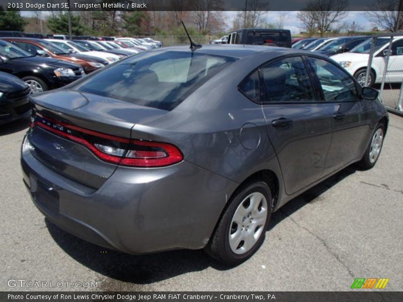 Tungsten Metallic / Black 2013 Dodge Dart SE