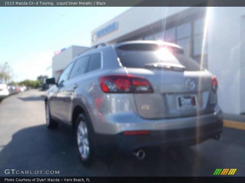 Liquid Silver Metallic / Black 2013 Mazda CX-9 Touring