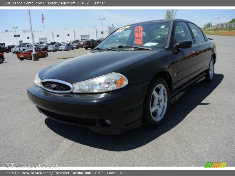 Black / Midnight Blue SVT Leather 2000 Ford Contour SVT
