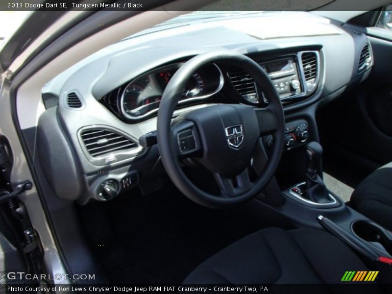 Tungsten Metallic / Black 2013 Dodge Dart SE