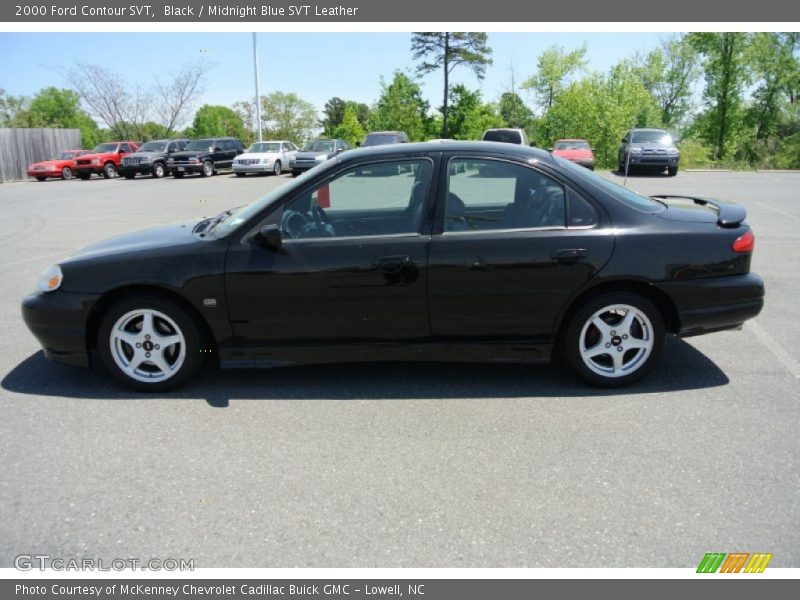 Black / Midnight Blue SVT Leather 2000 Ford Contour SVT