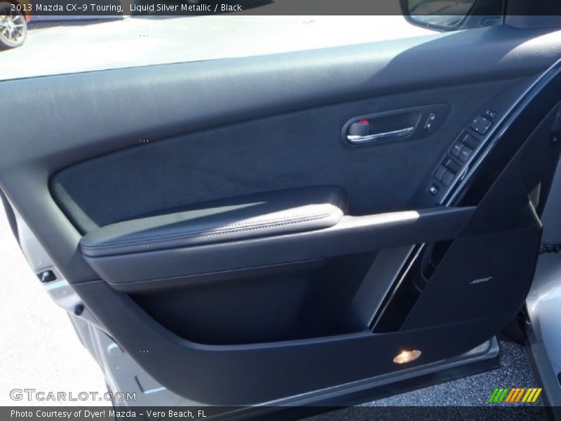 Liquid Silver Metallic / Black 2013 Mazda CX-9 Touring