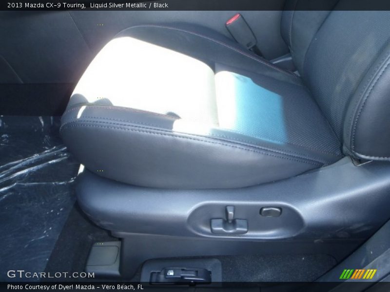 Liquid Silver Metallic / Black 2013 Mazda CX-9 Touring