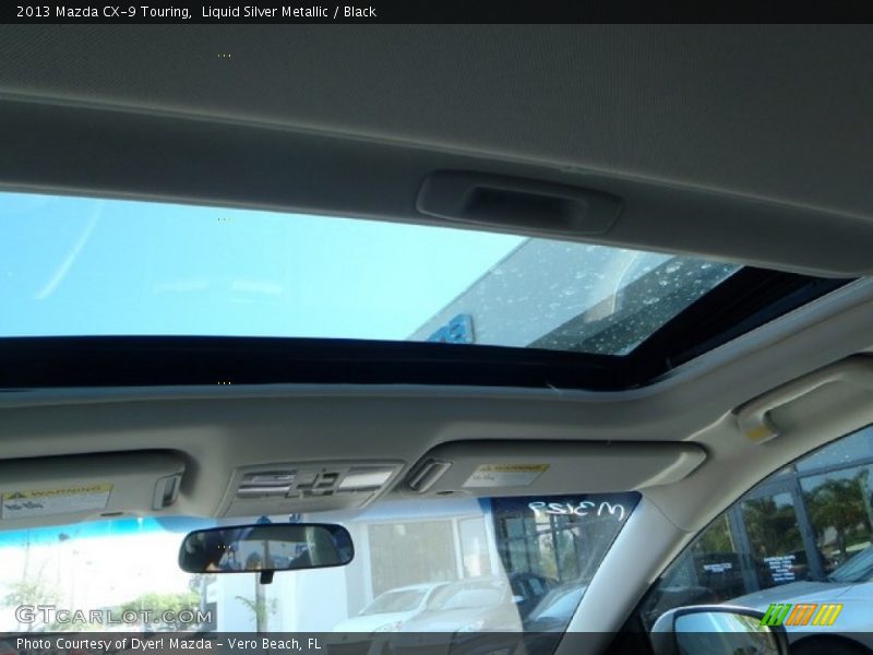 Liquid Silver Metallic / Black 2013 Mazda CX-9 Touring