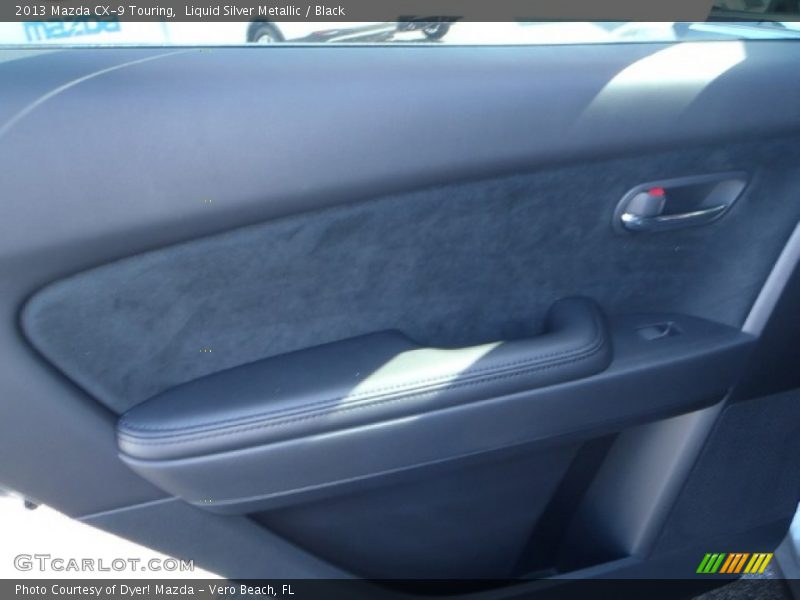 Liquid Silver Metallic / Black 2013 Mazda CX-9 Touring