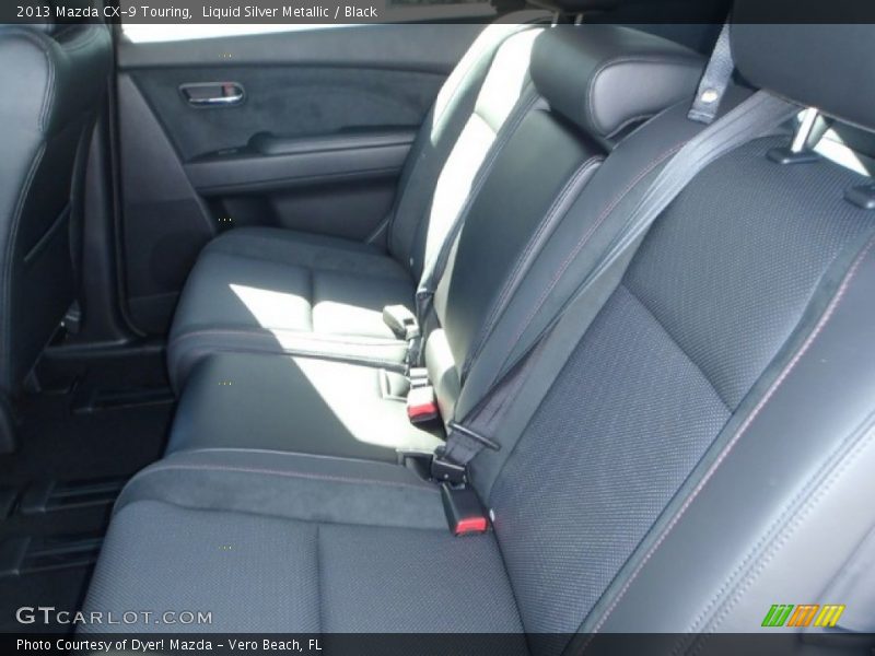 Liquid Silver Metallic / Black 2013 Mazda CX-9 Touring