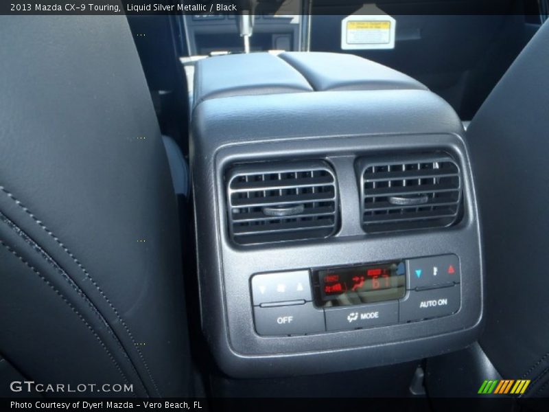 Liquid Silver Metallic / Black 2013 Mazda CX-9 Touring