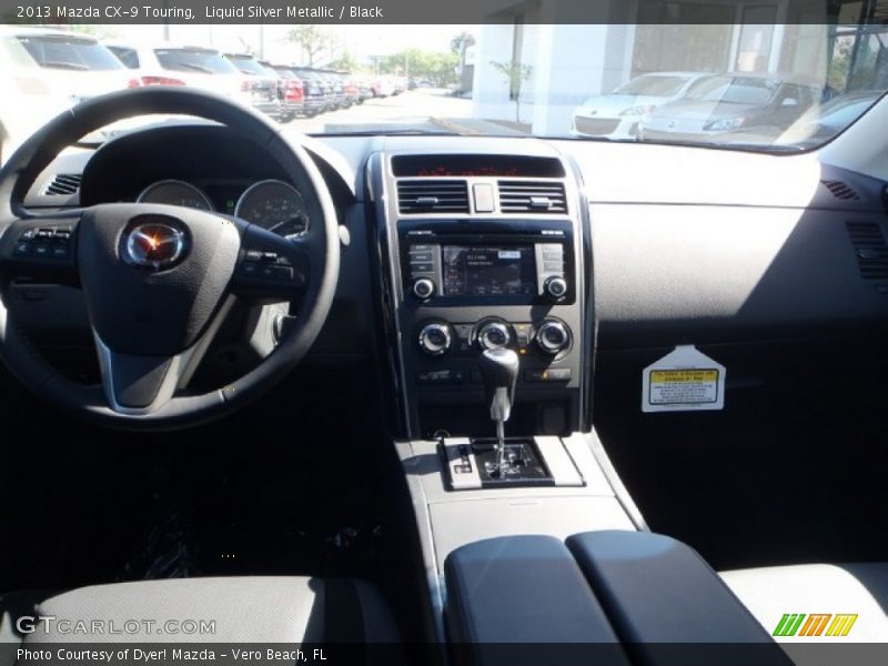 Liquid Silver Metallic / Black 2013 Mazda CX-9 Touring