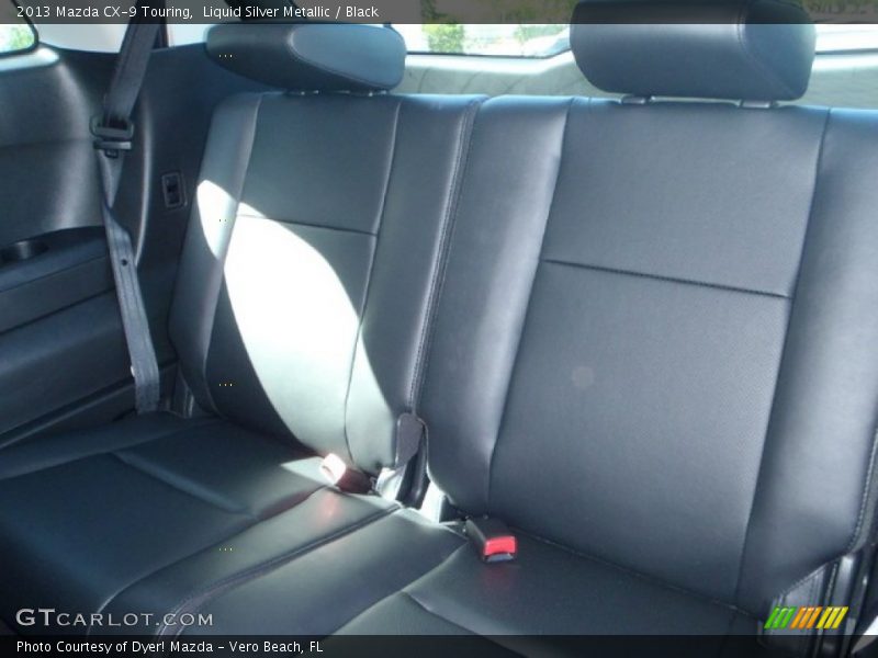 Liquid Silver Metallic / Black 2013 Mazda CX-9 Touring