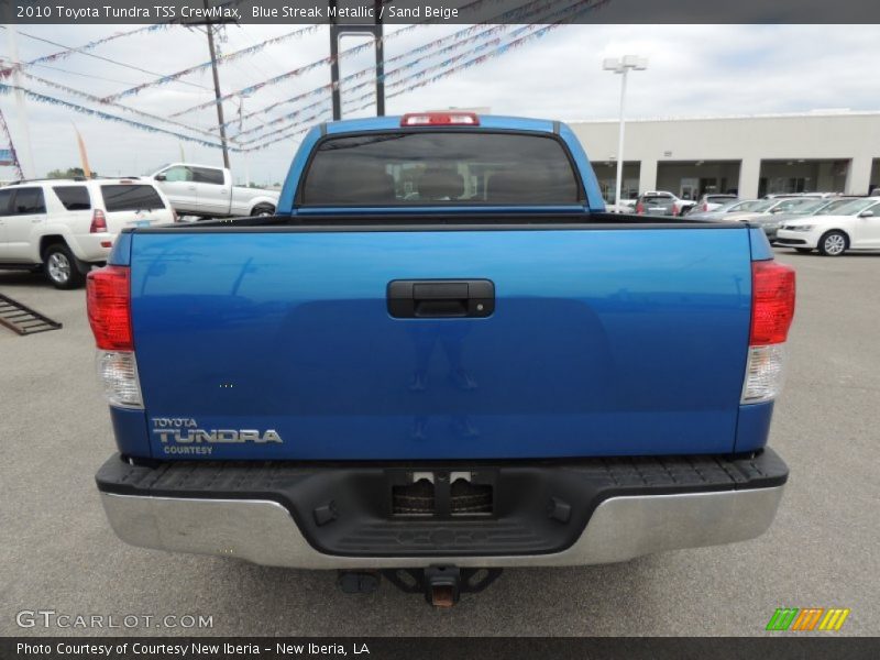 Blue Streak Metallic / Sand Beige 2010 Toyota Tundra TSS CrewMax