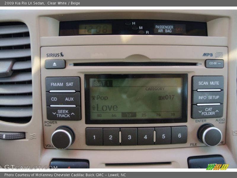 Audio System of 2009 Rio LX Sedan