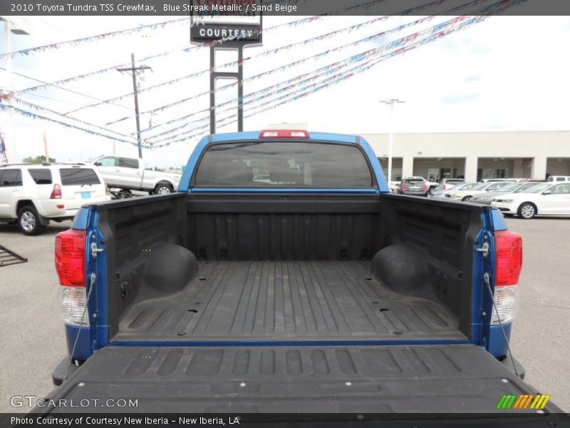 Blue Streak Metallic / Sand Beige 2010 Toyota Tundra TSS CrewMax