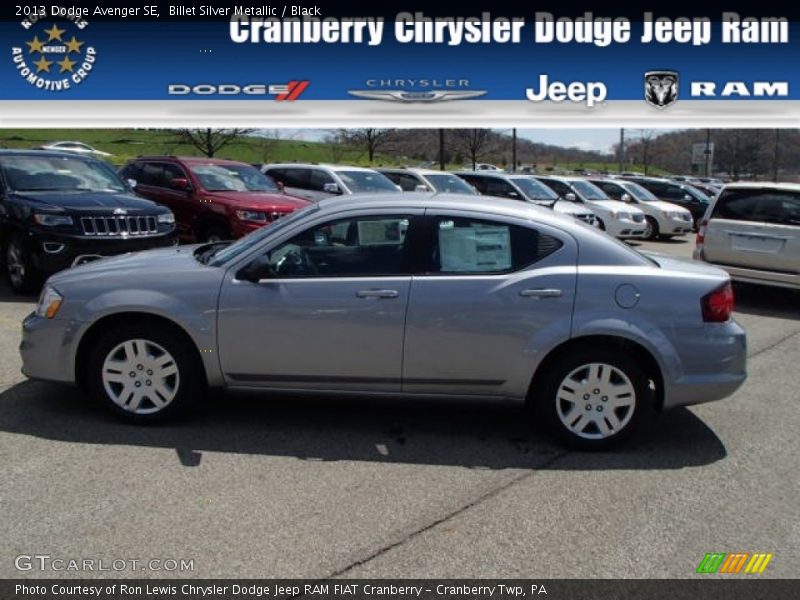 Billet Silver Metallic / Black 2013 Dodge Avenger SE