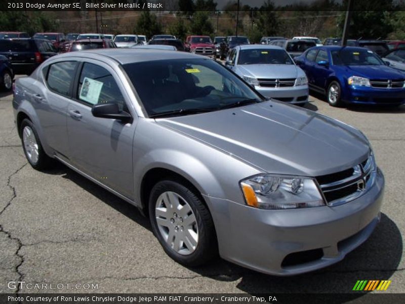 Billet Silver Metallic / Black 2013 Dodge Avenger SE