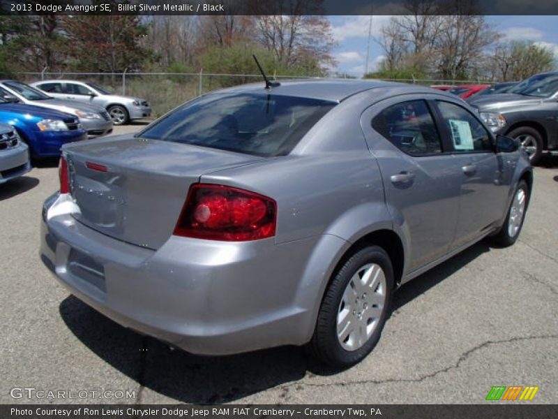 Billet Silver Metallic / Black 2013 Dodge Avenger SE