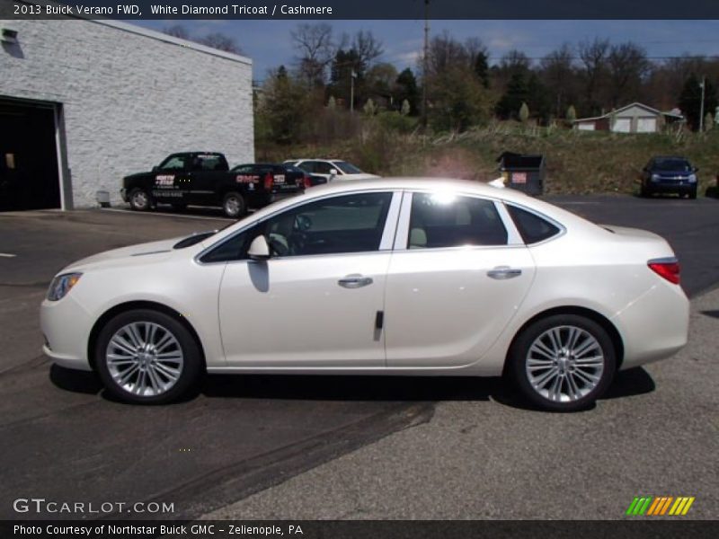 White Diamond Tricoat / Cashmere 2013 Buick Verano FWD