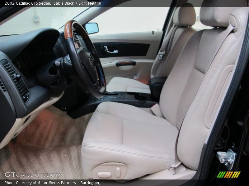 Sable Black / Light Neutral 2003 Cadillac CTS Sedan
