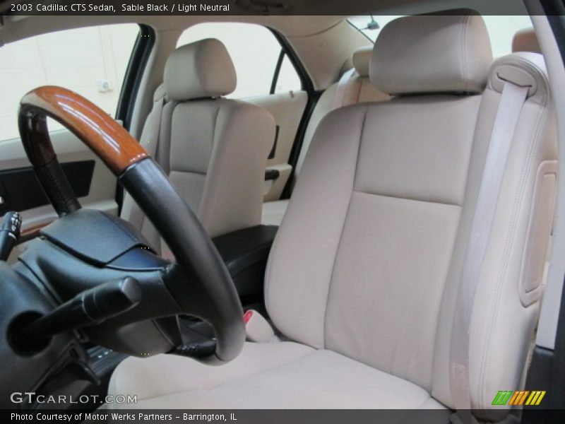 Sable Black / Light Neutral 2003 Cadillac CTS Sedan