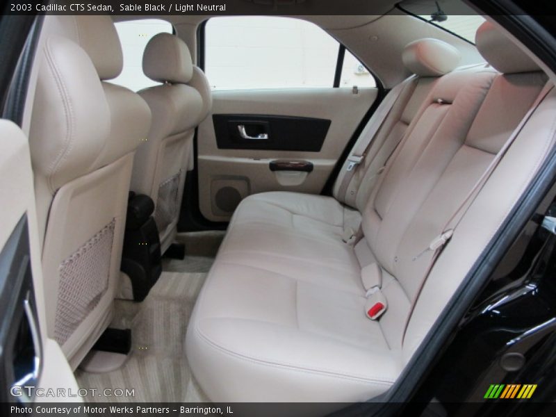 Sable Black / Light Neutral 2003 Cadillac CTS Sedan