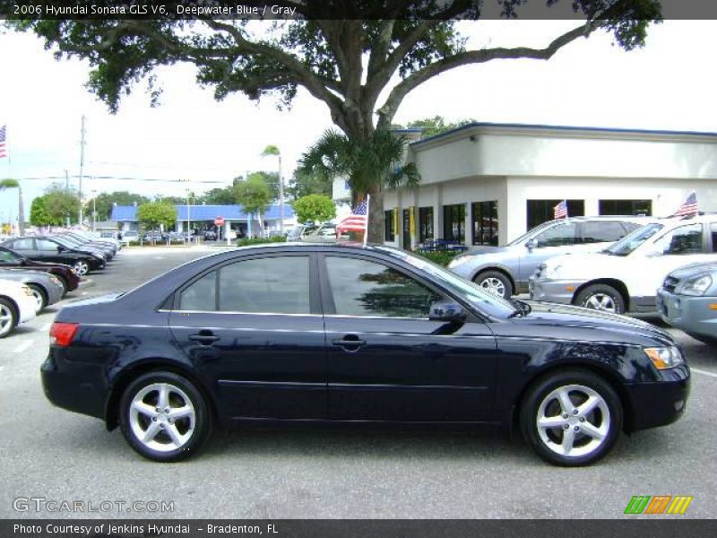 Deepwater Blue / Gray 2006 Hyundai Sonata GLS V6