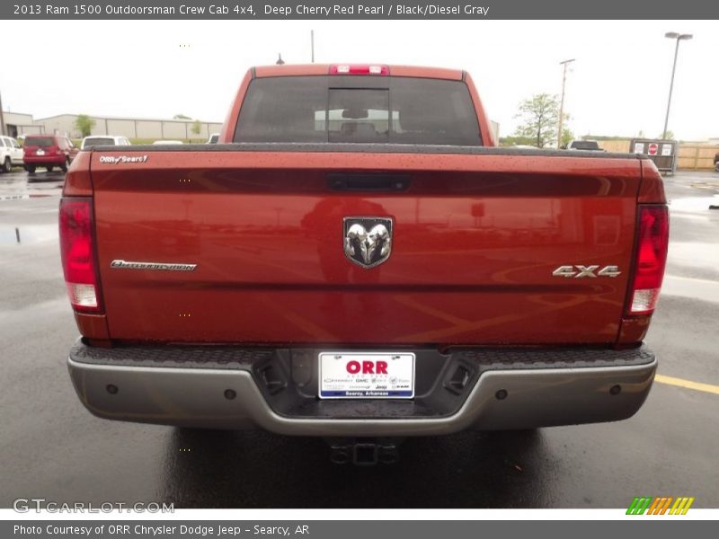 Deep Cherry Red Pearl / Black/Diesel Gray 2013 Ram 1500 Outdoorsman Crew Cab 4x4