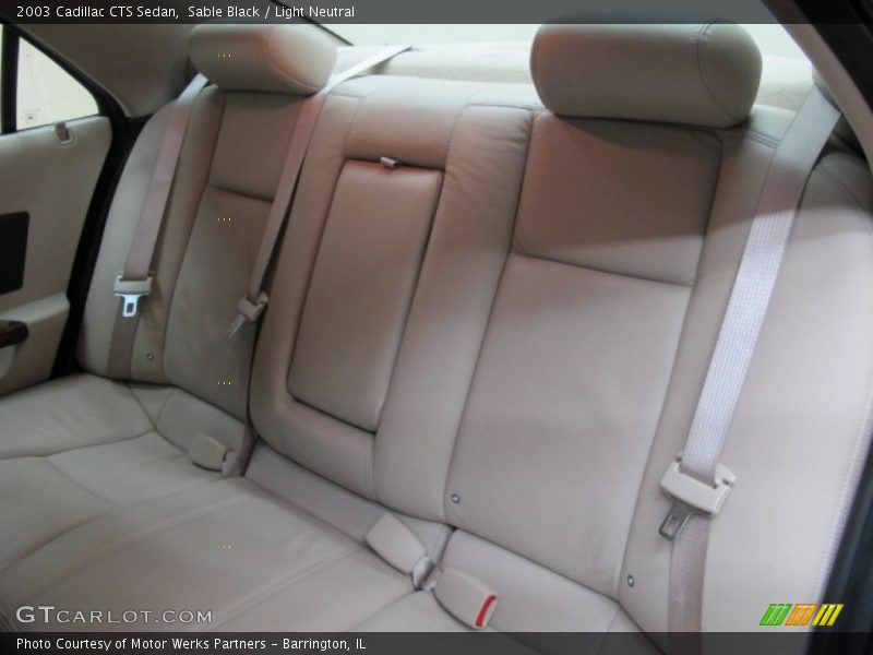 Sable Black / Light Neutral 2003 Cadillac CTS Sedan