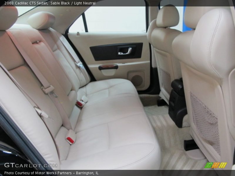 Sable Black / Light Neutral 2003 Cadillac CTS Sedan